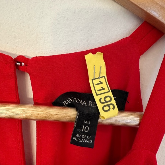 Banana Republic Halter Wide Leg Jumpsuit - Size 10 TALL - Picture 7 of 10